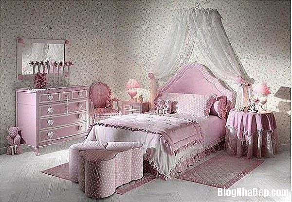 Phòng ngủ yêu kiều cho nàng công chúa